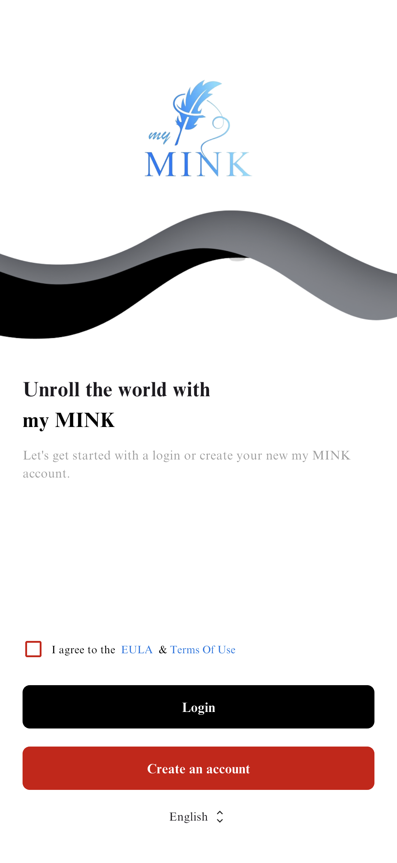 my MINK app screenshot